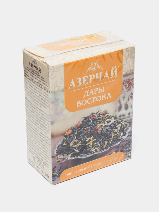 Qora choy bayxli AZERCHAY Sharq sovg'alari, 90 gr