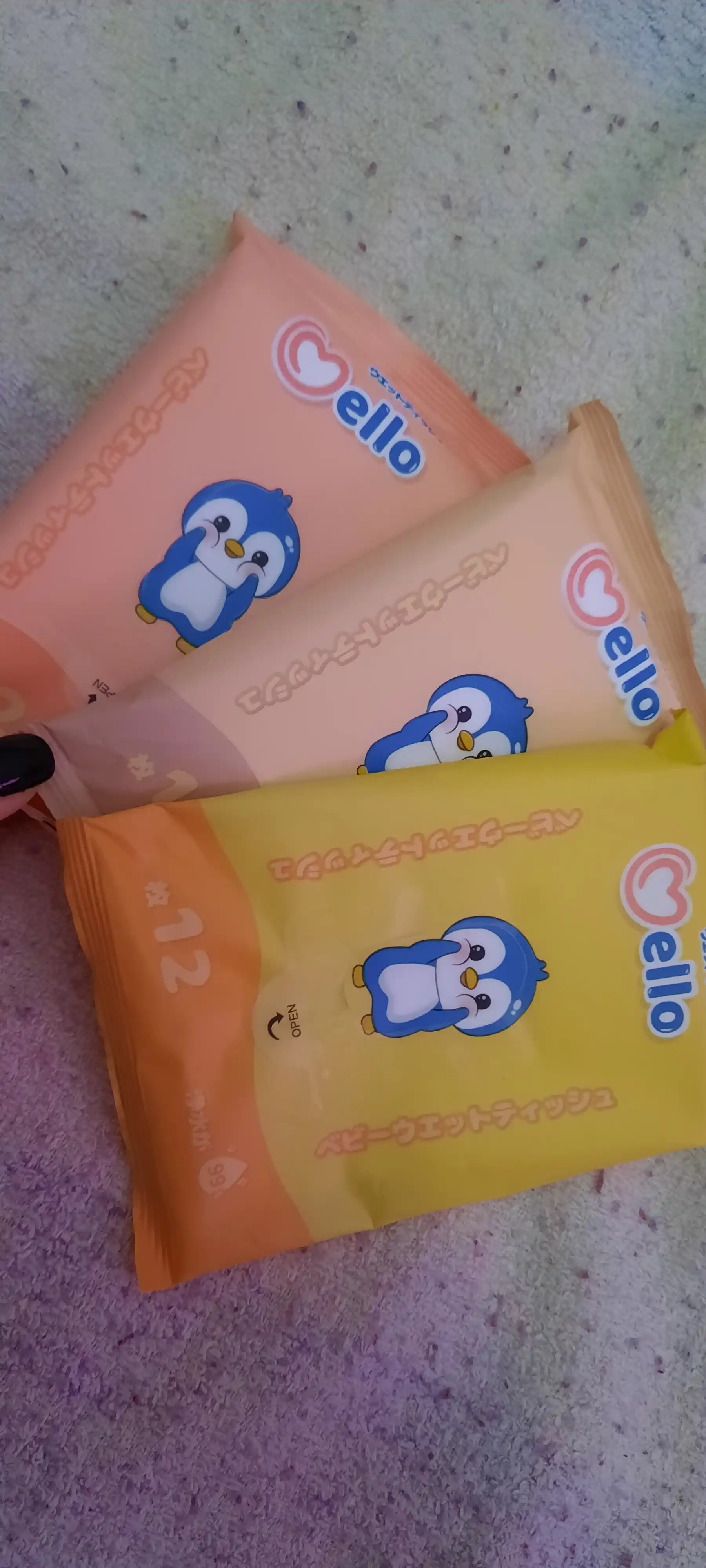 Bolalar uchun gigienik nam salfetkalar Mello, 6*12 dona