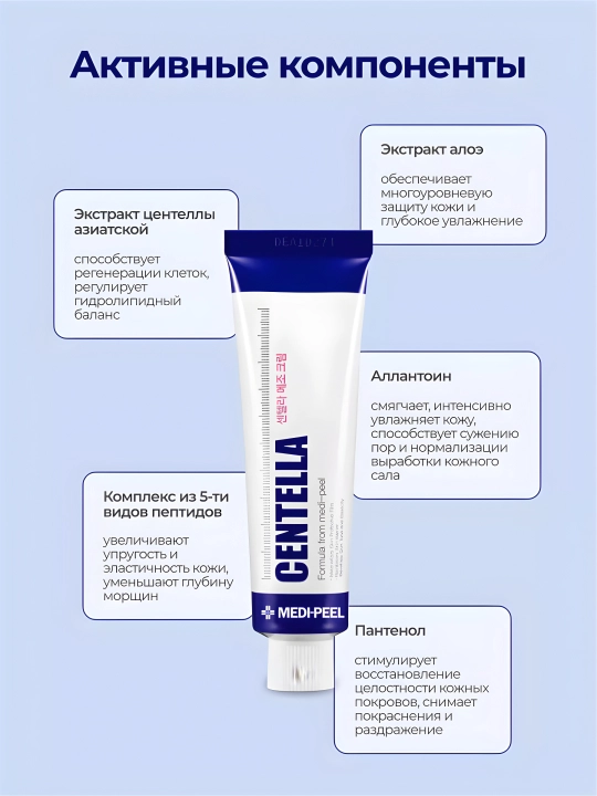 Крем для лица от прыщей и акне, MEDIPEEL+, Centella, Melanon X, Cica antio, 30 мл