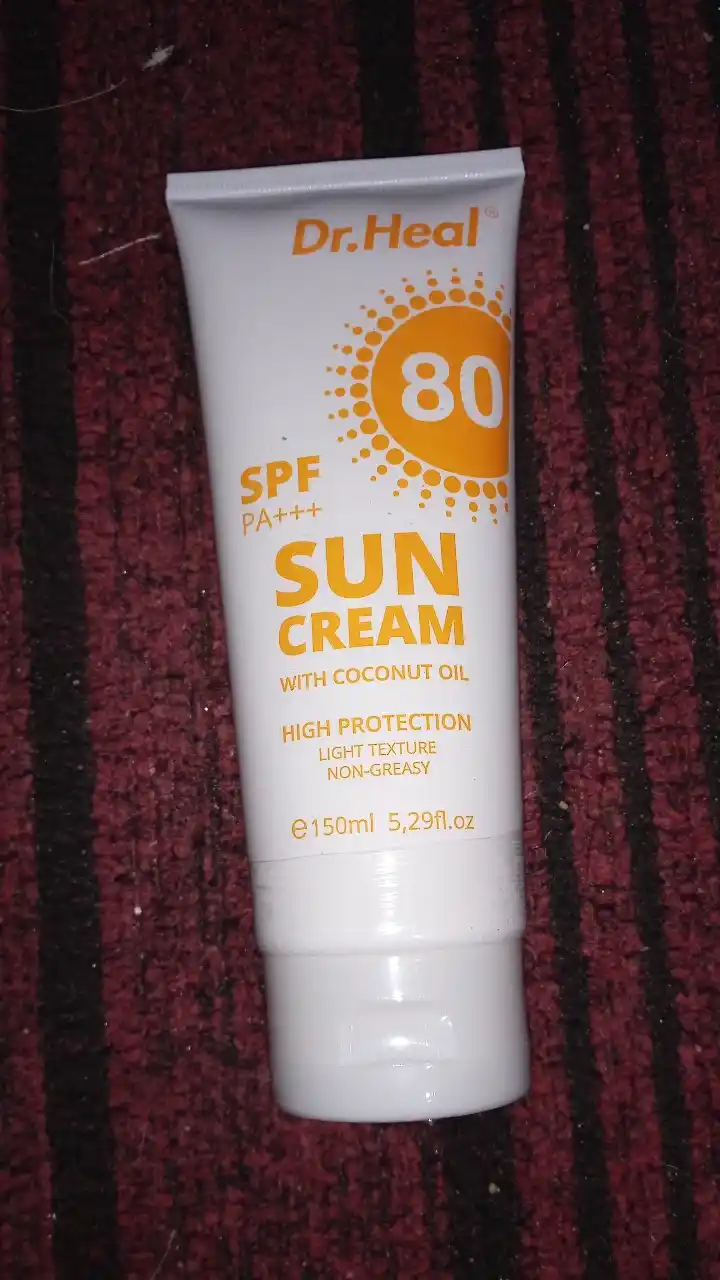Quyoshdan himoya qiluvchi krem Dr. Heal, katta hajmli, SPF 80 PA+++, 150 ml