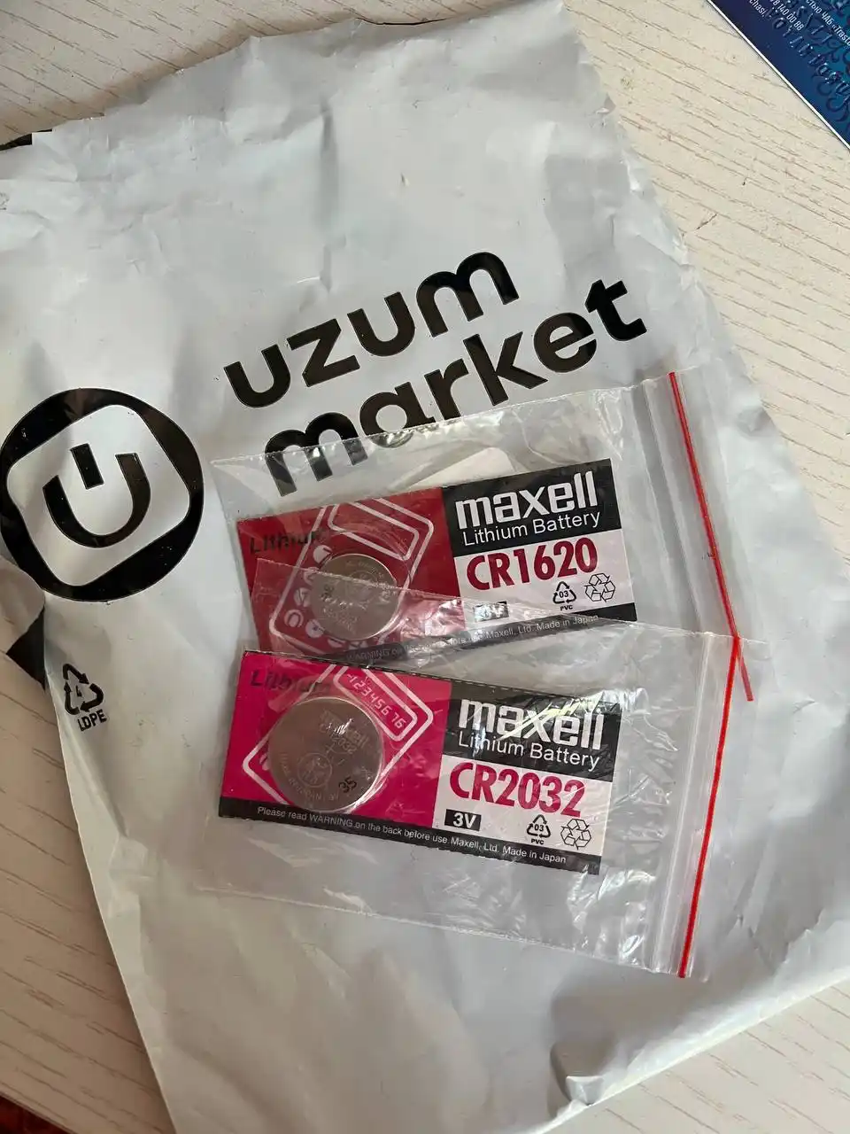 Батарейки литиевые Maxell CR1616, CR1620, CR1632, CR2016, CR2025, CR2032, CR2450 3V, 1 шт