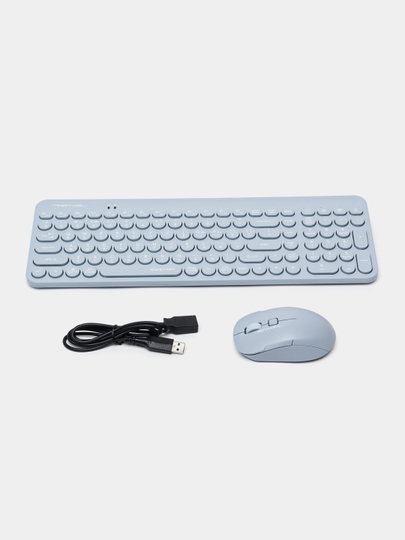 A4TECH Fstyler FG3300 Air, USB, беспроводной, комплект, клавиатура+мышь,синий