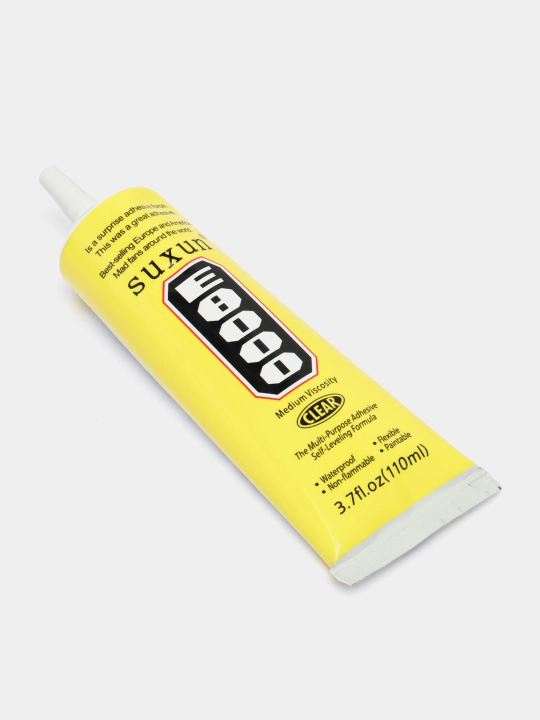 Charm, plastmassa, yog‘och va metall uchun universal shaffof, mustahkam yelim, kley B7000