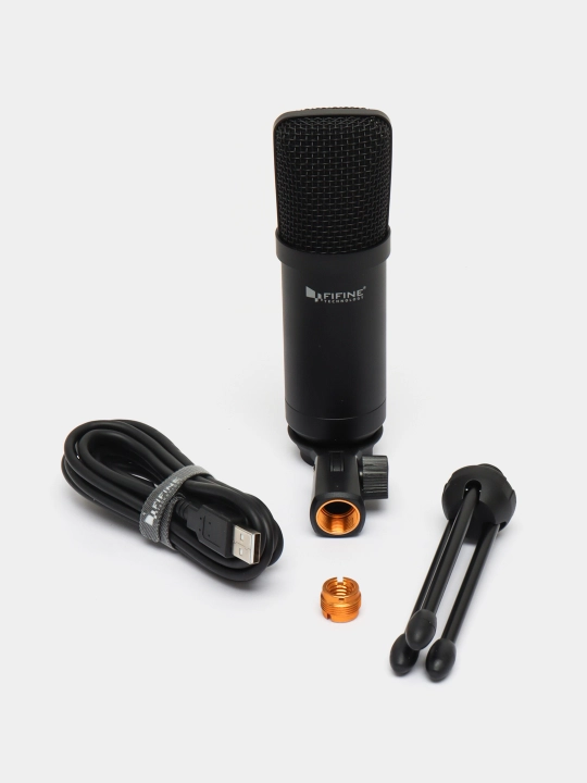 Mikrofon Fifine K730, kondensatorli, uch oyoqli, professional, USB - 