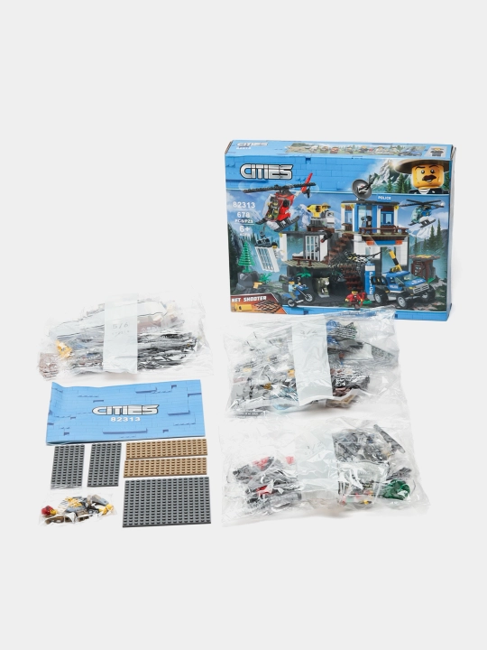 Cities va Overwatch konstruktori, Lego bilan mos keladigan, bolalar uchun o'quv o'yinchoq