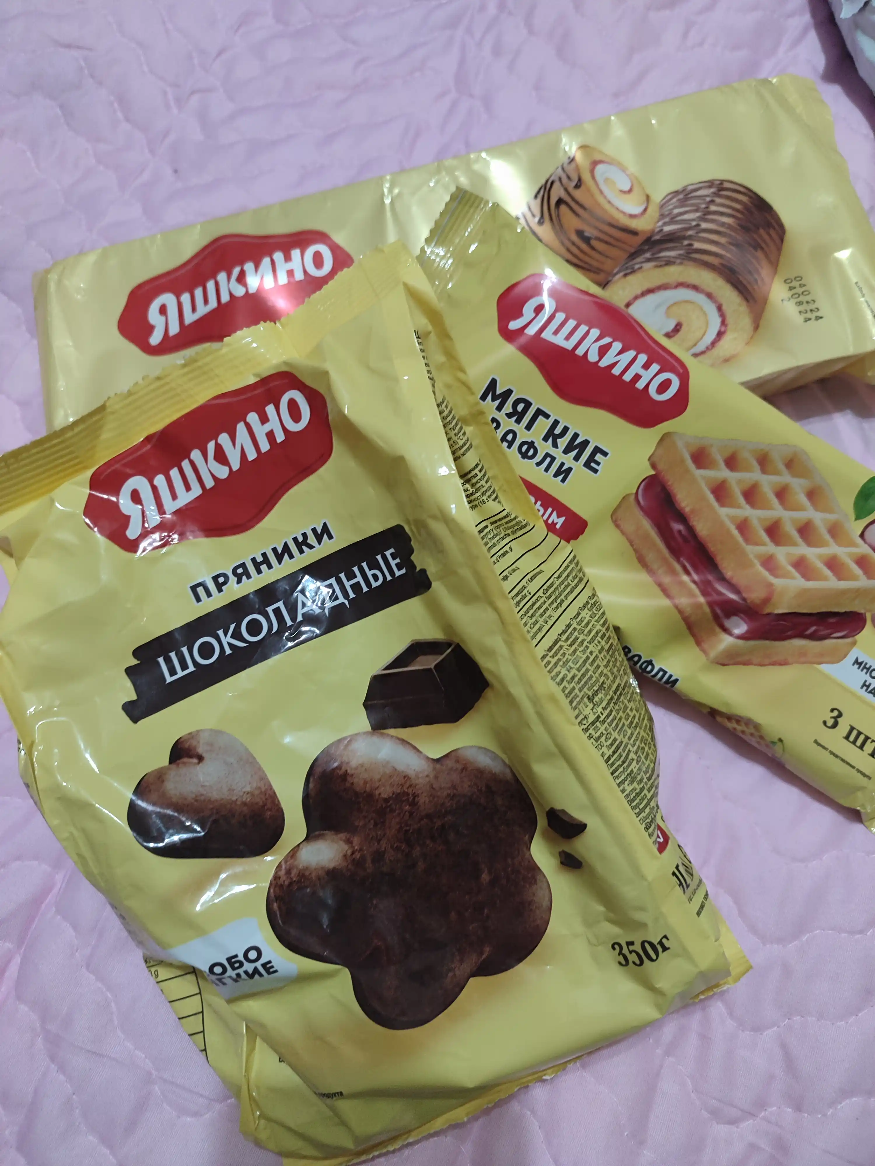 Vafli yumshoq Yashkino, gilos murabbo bilan, 120 g