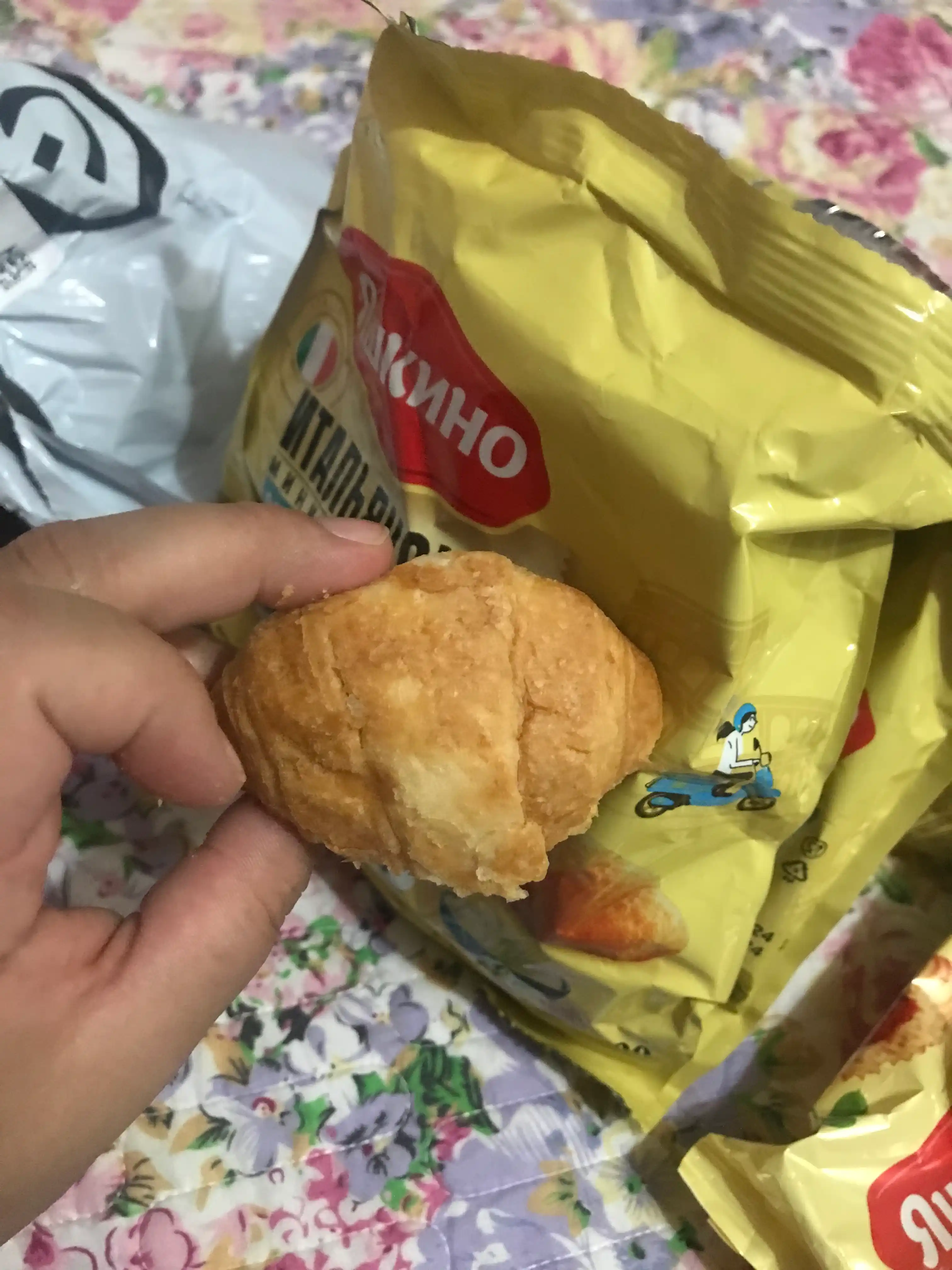 Мини-круассаны Яшкино, со сливочным кремом