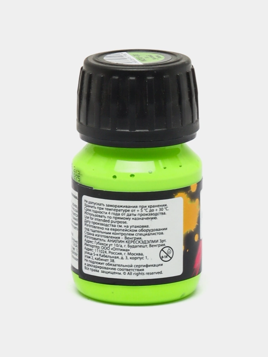Bezatish uchun akril bo'yoq "Love2art", neonli, 30 ml, 04 yashil NCAP-30 q0000040195