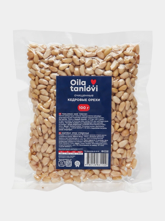 Кедровые орехи Oila tanlovi, очищенные, 100 г