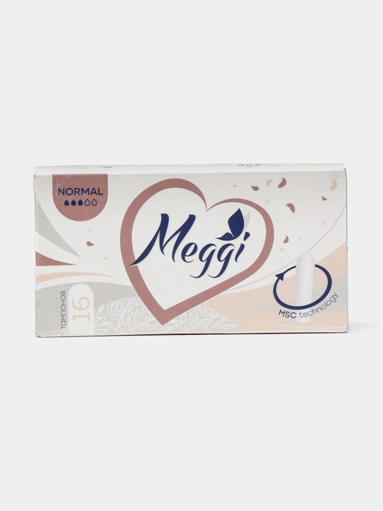 Гигиенические тампоны Meggi Normal, 3 капли, 16 шт - 