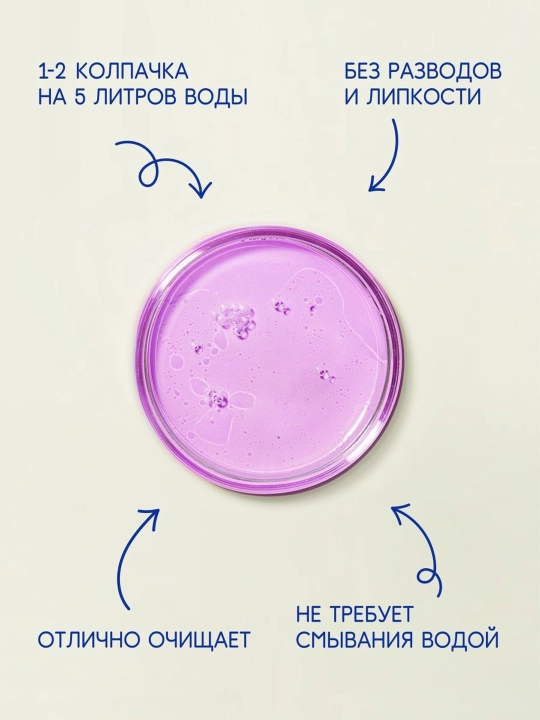 Чистящее средство для мытья пола Chirton, "Утренняя Роса", 1000 мл
