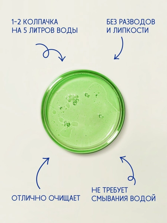 Чистящее средство для мытья пола Chirton "Лайм и Мята", 1000 мл