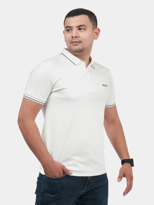 Erkaklar kiyimi, polo futbolkasi, qisqa yengli tugmasi