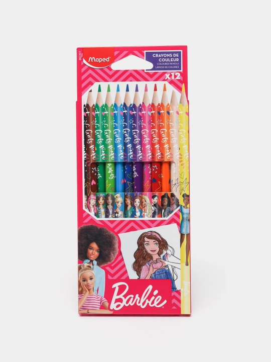 Rangli qalamlar BARBIE X12 CARD BOX MAPED 862207 q0000050814 - 