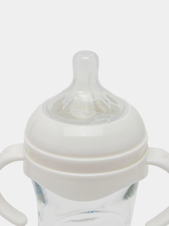 Bolalar oziqlantirish uchun shisha, tutqich bilan, 240, 120 ml