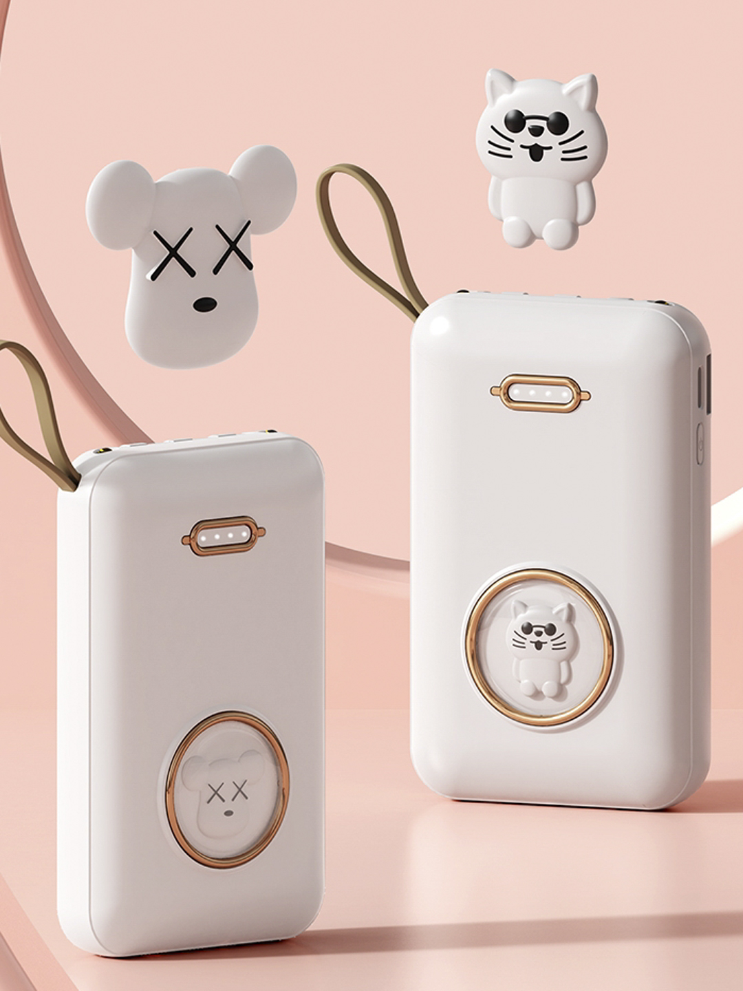 Внешний аккумулятор Power bank 10000 мА/ч, быстрая зарядка с кабелем ...