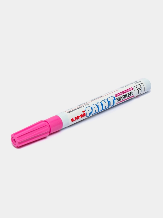 Маркер UNIBALL PAINT MARKER 0.8-1.2 Marking Pen White PX-21 Pink q0000020436