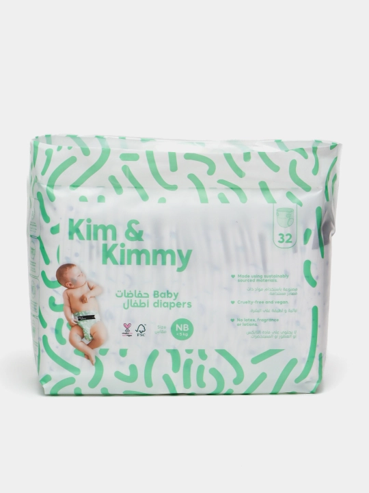 Tagliklar Kim&Kimmy, 5 kg gacha NB o'lchami, 32 dona