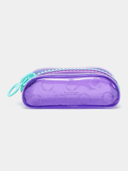 Пенал Hatber, 20.5 * 7 * 8 см, на молнии "ZIPPER-Violet", ПВХ q0000017021 - 