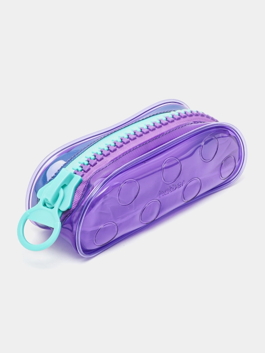Пенал Hatber, 20.5 * 7 * 8 см, на молнии "ZIPPER-Violet", ПВХ q0000017021