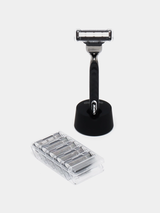 Станок для бритья Gillette Mach3 Charcoal Razor, 6 кассет