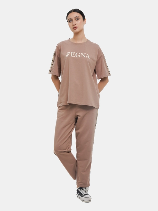 Ayollar uchun dvoyka, futbolka va shim, uy uchun ikki qismli kiyim qizlarga
