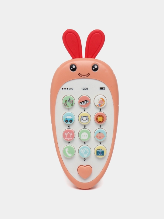 Игрушечный телефон с музыкой, развивающий, детский