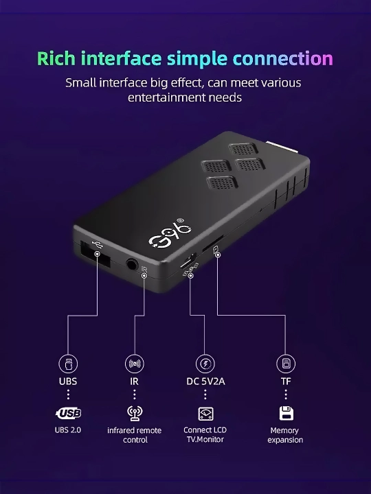 Android Smart TV Box G96 8k android13.0, infraqizil masofadan boshqarish pulti, 2GB 8GB