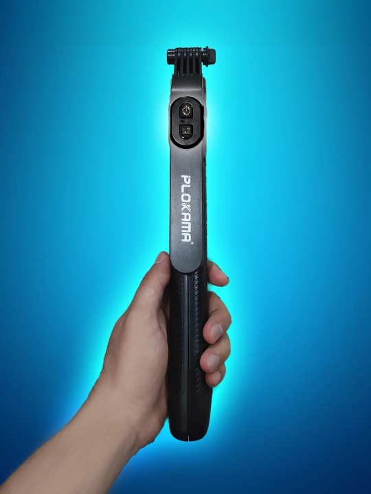 Tripod stendi, selfi tayoqchasi + LED chiroq, jonli efir uchun, 200 sm
