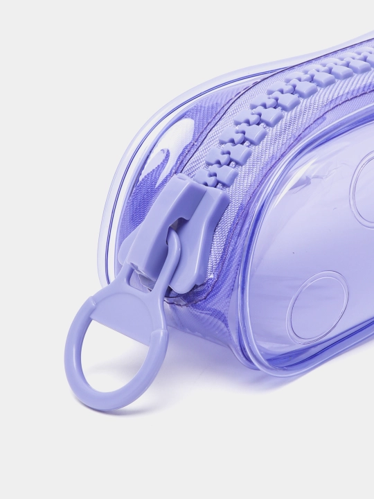 Qalam qutisi Hatber 20,5 * 7 * 8 sm, ZIPPER-Lavanda fermuarli, PVC NPn 45198 q0000020482