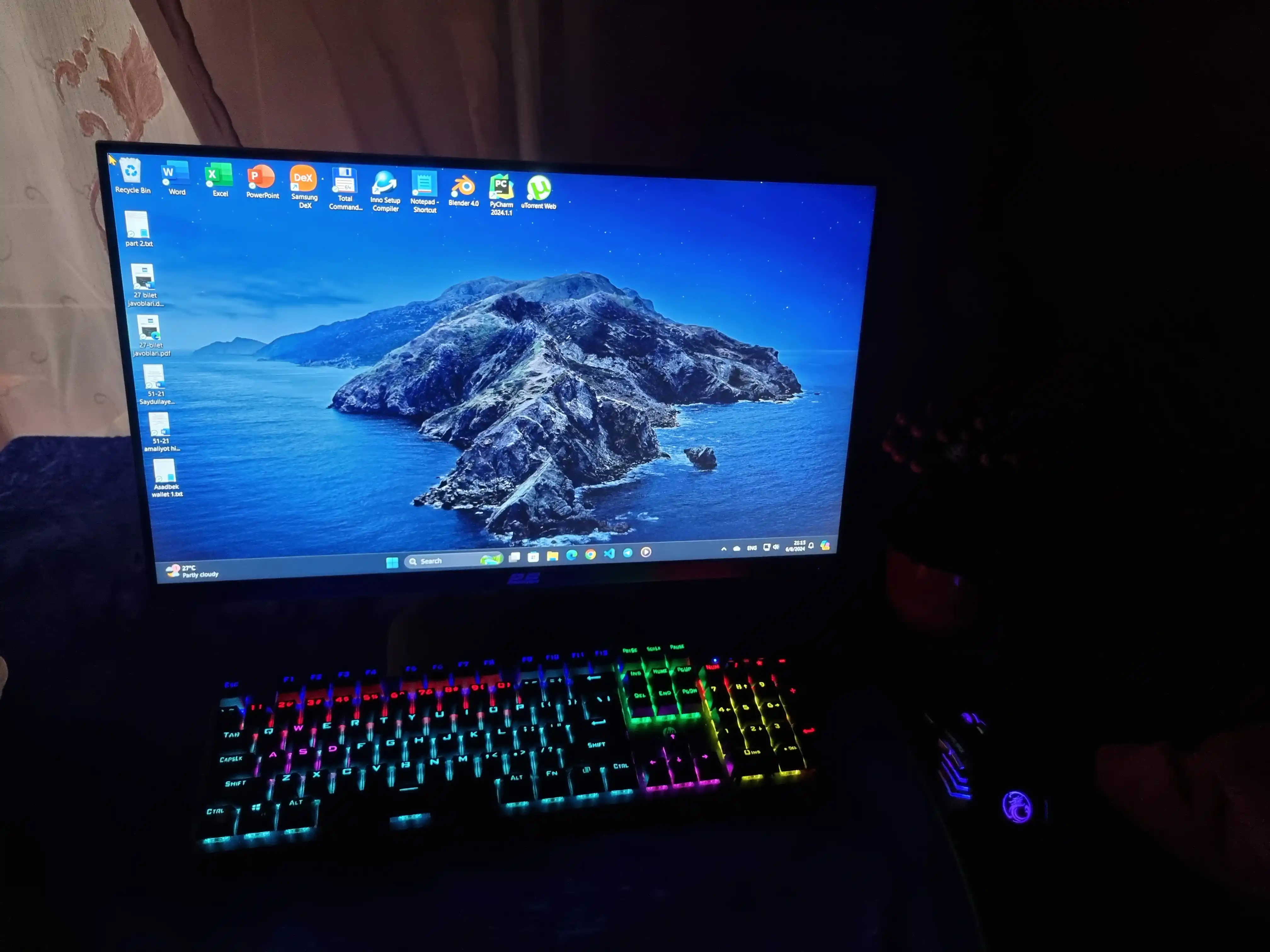 Игровой монитор 2E GAMING G2423B, FHD с разрешением 1920x1080, 165 Гц, 23,8" IPS матрица