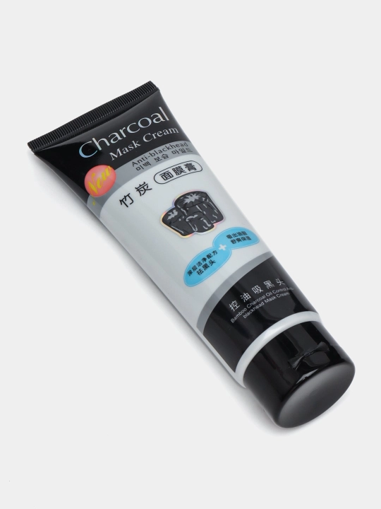 Угольная маска для лица, черная, с отбеливающими свойствами, Charcoal Mask, 130 гр