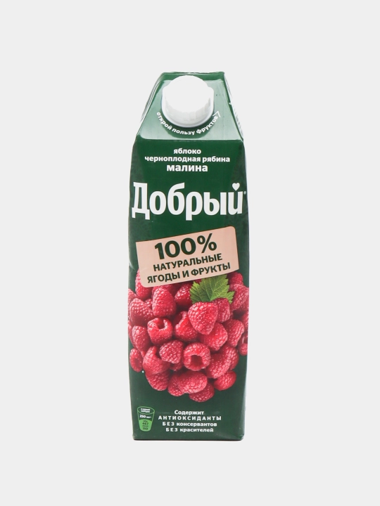 Sharbat Dobriy Olma, Malina va Qora mevali aroniya, 1 litr - 