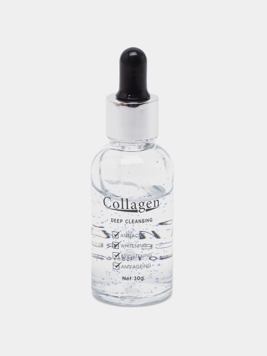 Oqartiruvchi va yoshartiruvchi yuz uchun zardob Collagen, shilliqurt musin bilan