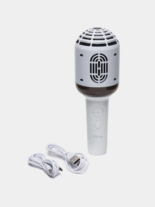 Karaoke mikrofon Fifine e2 Bluetooth, RGB va ovozni ozgartirgan