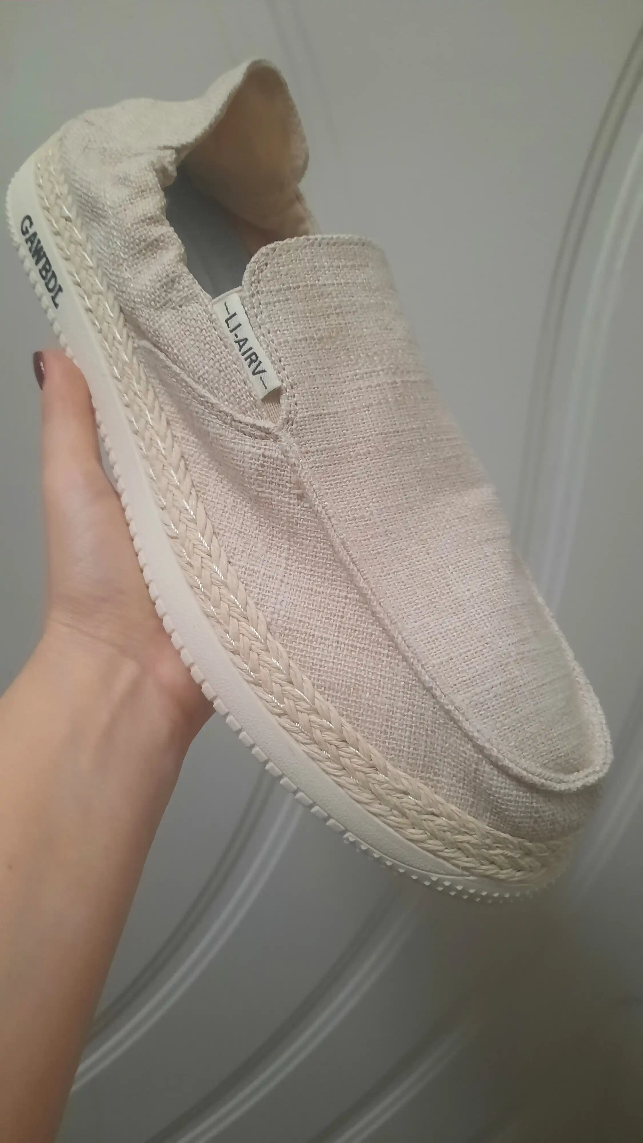 Espadrili erkaklar uchun sliponlar, oyoq kiym, yengil, 3 xil rangda