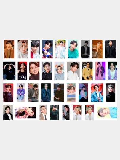 Стикеры BTS K-pop, 30 шт — NARU-BTS2-ЗЕЛЕН