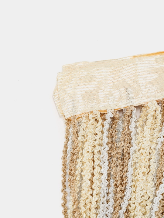 Нитяные шторы-лапша, кисея, тюль, с люрексом