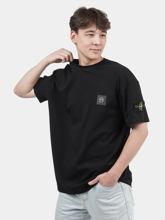 Oversize футболка унисекс, мужская/женская — с принтом, для спорта и прогулок