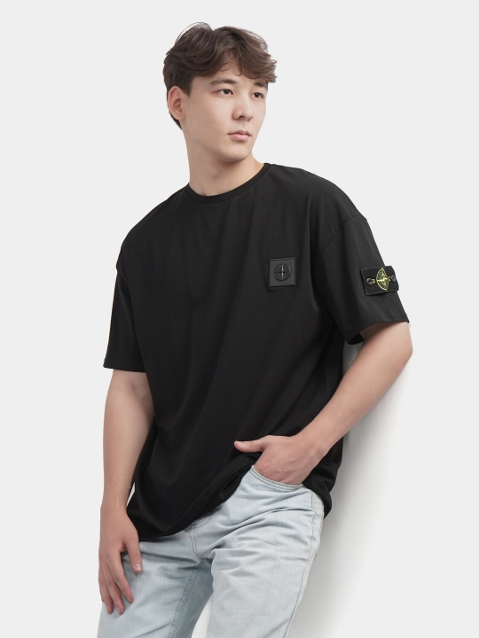 Oversize футболка унисекс, мужская/женская — с принтом, для спорта и прогулок