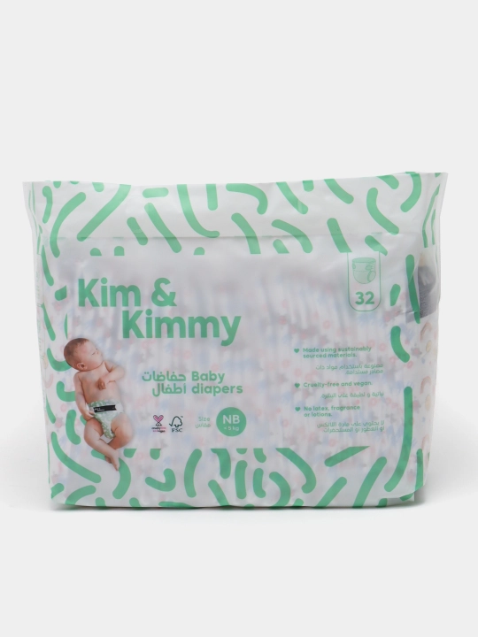 Tagliklar Kim&Kimmy, 5 kg gacha NB o'lchami, 32 dona