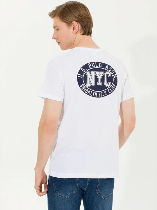 Мужская футболка с принтом из хлопка US Polo Assn