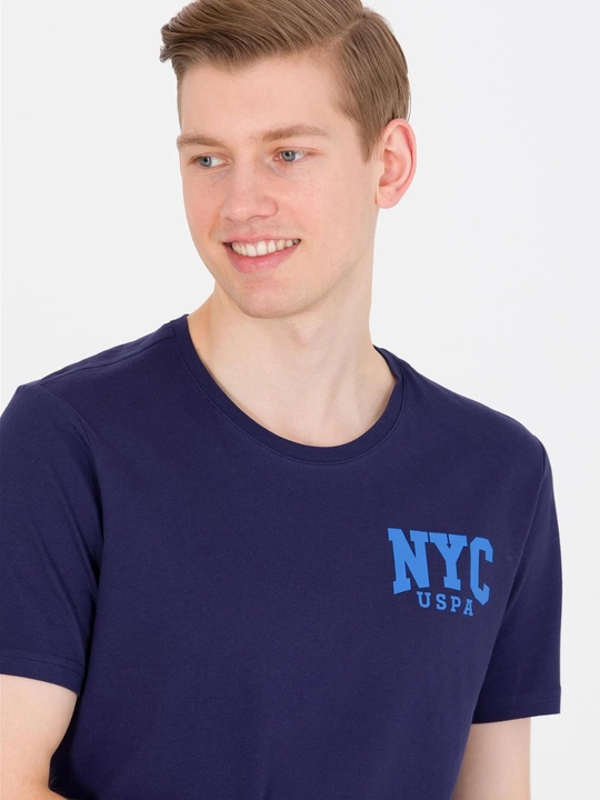 Мужская футболка с принтом из хлопка US Polo Assn