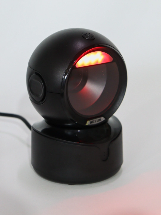NETUM A6 ko'p yo'nalishli QR skaneri, USB simli 1D va 2D shtrix kodini o'qish qurilmasi