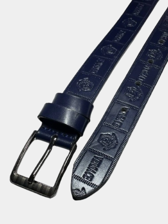 Кожаный ремень LION Belt для детей и подростков эластичный легкий, прочная экокожа