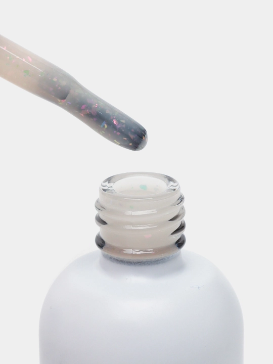 Rangli gel lak suyuq poligel Opal MOKKA, UV/LED chiroqda quriting, 8 ml