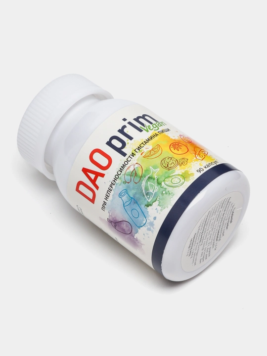 DAO Prim Vegan oziq-ovqat gistamin intoleransi uchun, 90 kapsula