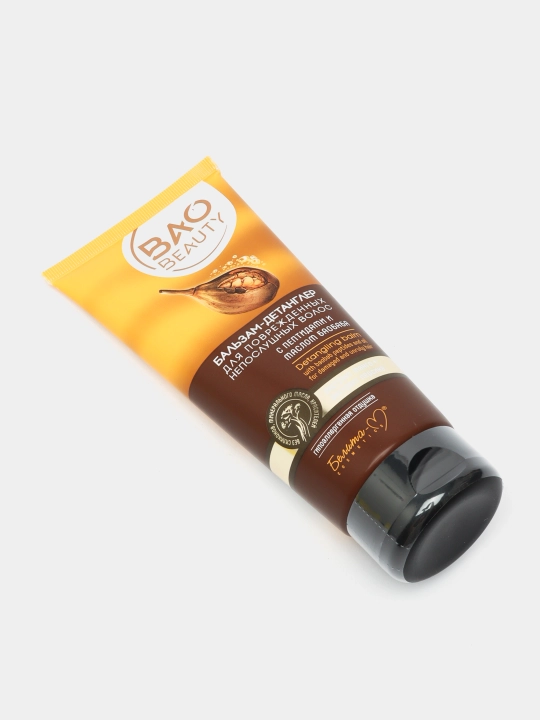 Бальзам-детанглер для волос BAOBEAUTY Белика-М, с пептидами и маслом баобаба, 200 г