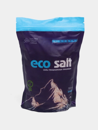 Гималайская розовая пищевая соль Eco Salt, 750 г — ECOTUZ-ECOSALT-СИНИЙ
