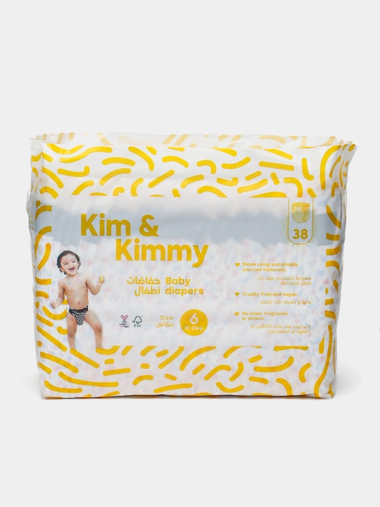 Tagliklar Kim&Kimmy, 15-20 kg gacha 6 o'lchami, 38 dona